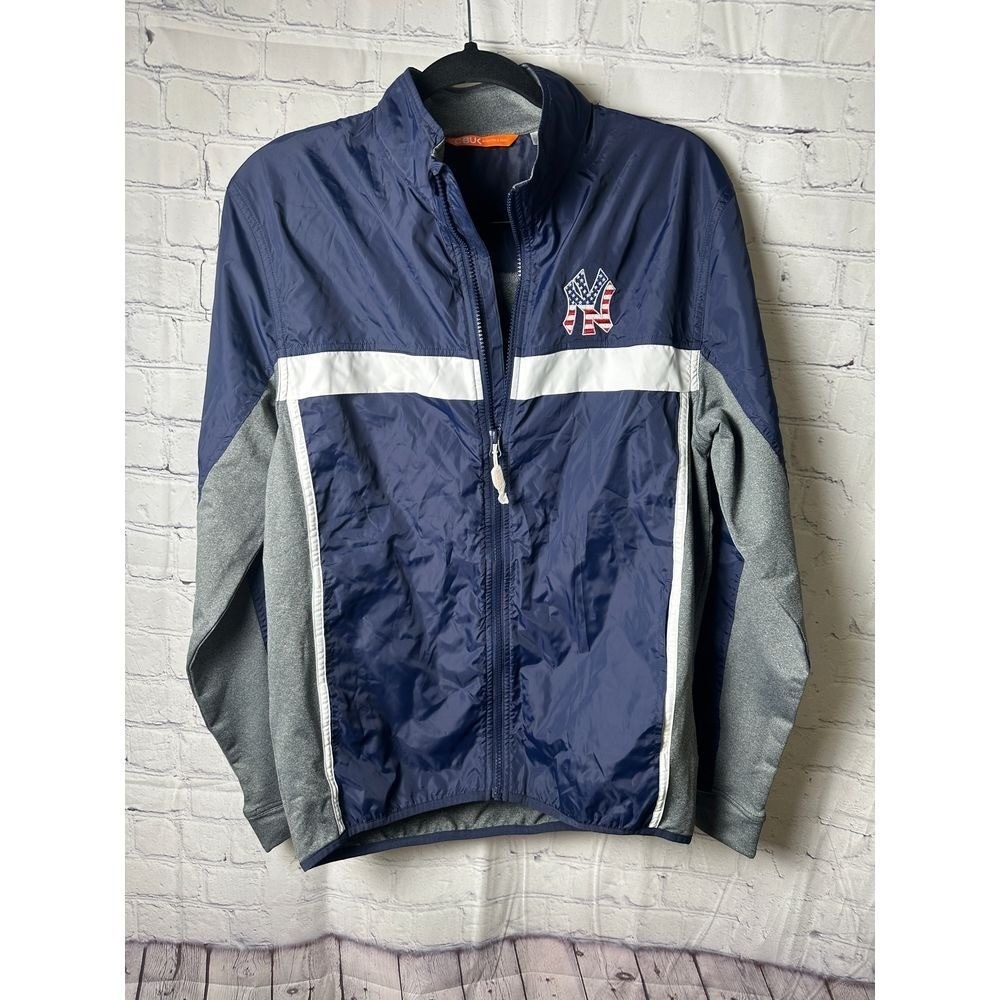 CUTTER 7 BUCK New York Yankees 1/4 ZIP FRONT MLB Baseball Sportswear